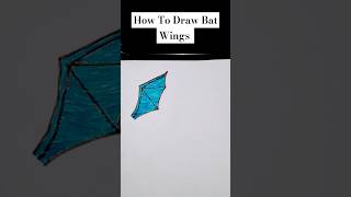 How to draw bat wings #youtube #viral #drawing #shorts #myart