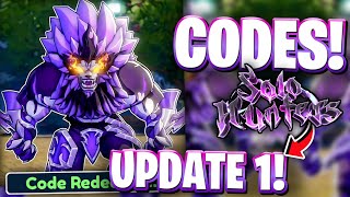 Werewolf All Werewolf Update 1 Codes For Solo Hunters Roblox Solo Hunters Codes