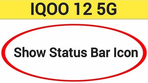 How to show status bar icon, IQOO 12 5G me status bar icon Kaise lagaen