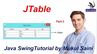 #35.3 Java Swing Tutorial | JTable in Java part-3 | update a row in JTable