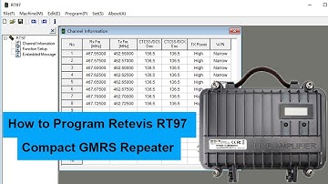 How to Program Retevis RT97 Mini Compact GMRS Repeater