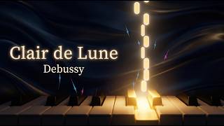 Clair de Lune - Debussy | Relaxing Piano Visualizer (4K)