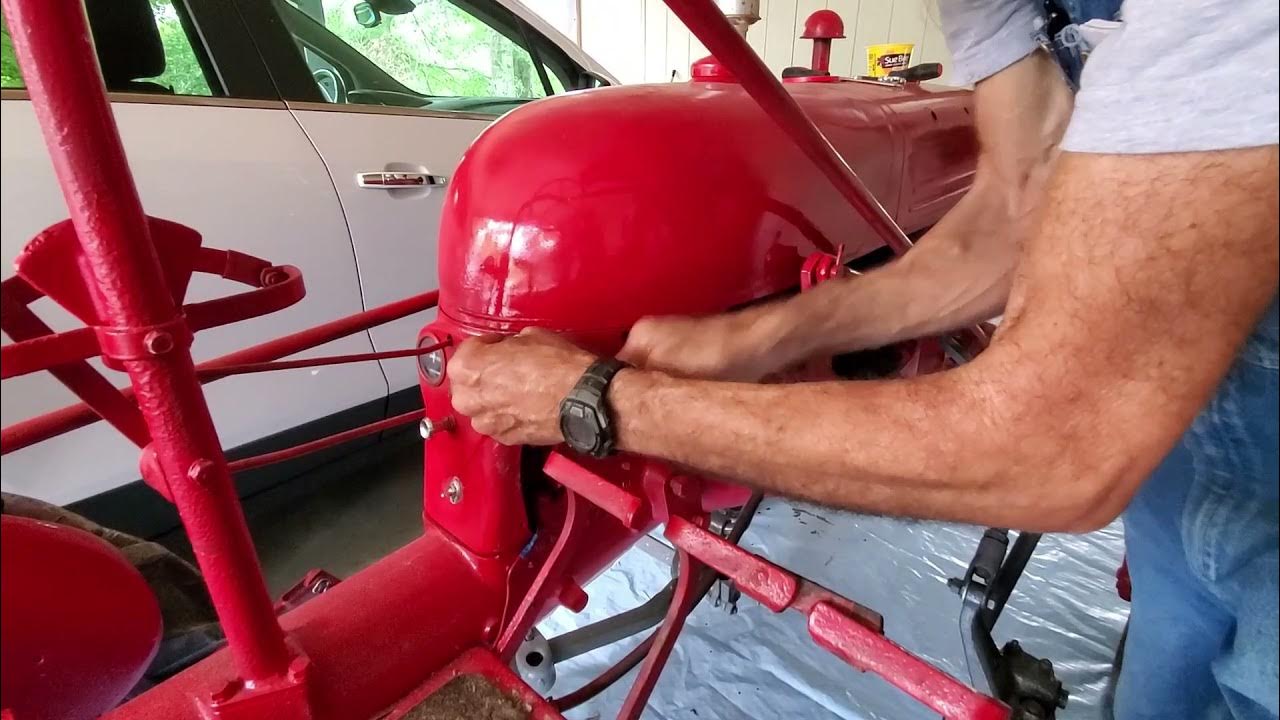 1950 Cub Farmall How To REMOVE the HOOD Restoration Part 1 YouTube