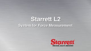 Starrett Force Measurement Systems - L2 Software