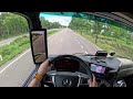 Luxury Mercedes Actros L (Lommel to the Dutch border) | POV Truck Driving