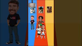 Music jump challenge! 🔥🎶 Ronaldo vs Messi vs Speed vs MrBeast vs Georgina