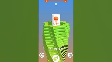 STACK BALL ⚾️ || stack ball gameplay level 2 😁 || #stackball #shorts #gameplay #gaming #trending