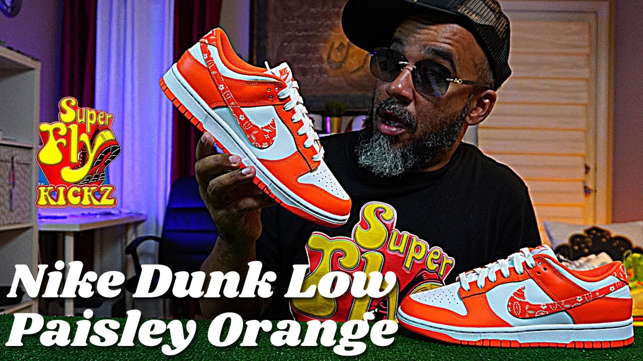THE NIKE DUNK LOW PAISLEY ORANGE IS THE BEST COLORWAY OUT THE PACK 