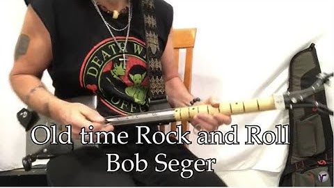 Old Time Rock and Roll Bob Seger lesson for 3 string fretless Shovel Guitar