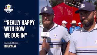 Rahm & Hatton Interview | Friday Foursomes | 2025 Ryder Cup Wealth