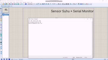Simulasi Sensor Suhu dengan Serial Monitor dan LCD