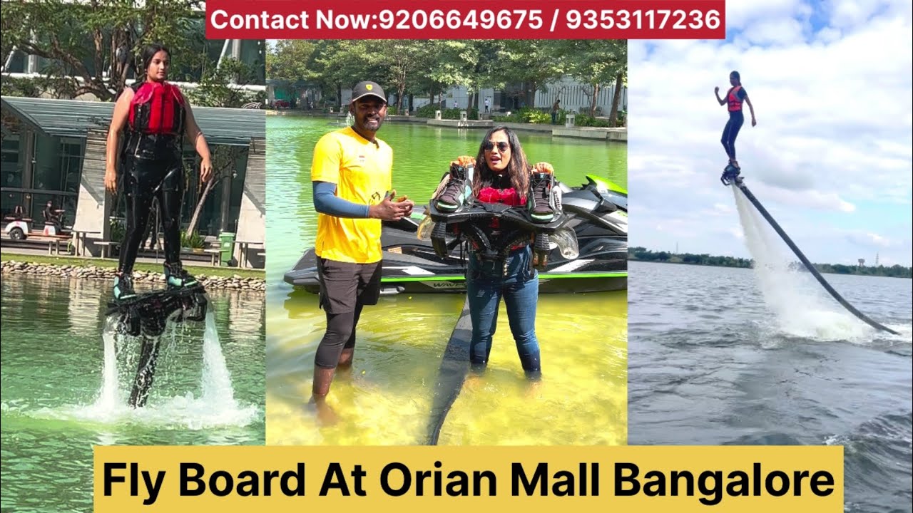 Flyboard at Orion mall Namma Bengaluru | 3500 per person | First time in Karnataka by Chetan
