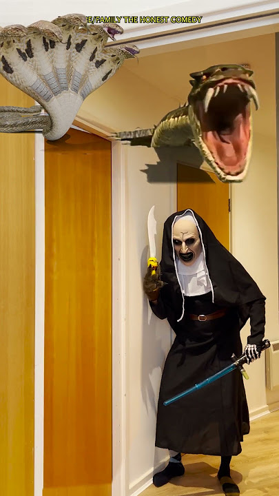 Funny video try not to laugh scary nun in London house bhoot wala #shorts #viralvideo