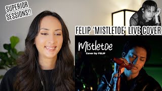 FELIP - Mistletoe by Justin Bieber | #SuperiorSessions Live Band Cover REACTION