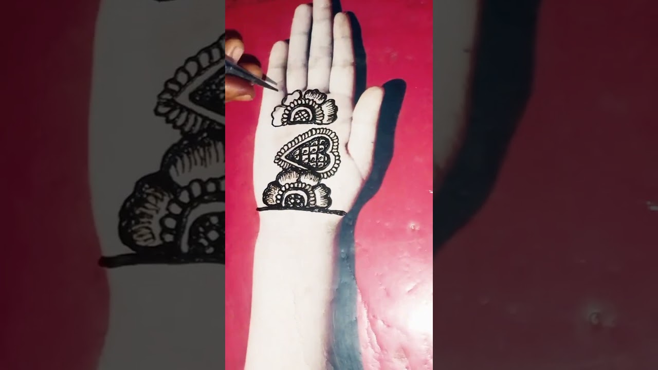 diamond trick Mehndi design easy and simple mehndi design please like and subscribe my channel
