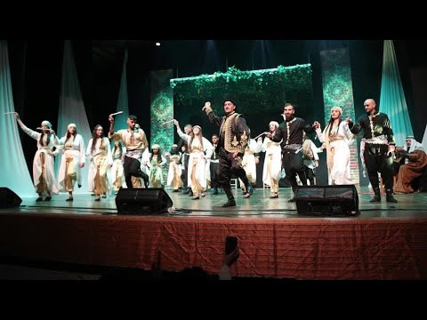 العرض الفولكلوري الاستعراضي تحت العريشة لفرقة نسيم البادية صالة بركوفيتش نوف هجاليل  