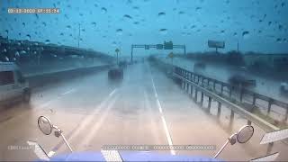 Trucker Accident Recorded with FalconEye 3-4 Cam MDVR System
