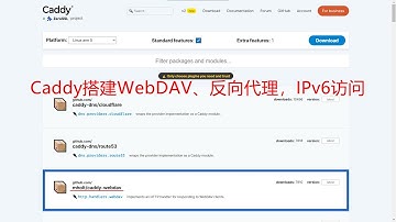 Caddy搭建WebDAV服务并反向代理局域网内的其他HTTP服务，外网通过IPv6访问，使用小米路由器R1D演示