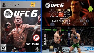 RELEASED - NEW UFC 6 PPSSPP MOD 🔥 HD Graphics   Updated Roster | Gameplay