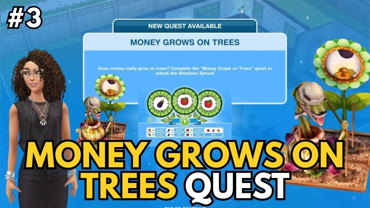 Задание «Деньги растут на деревьях» 💰🌳 The Sims FreePlay