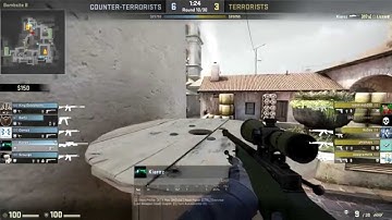 CS:GO Inferno: AWP Skills No Scope!