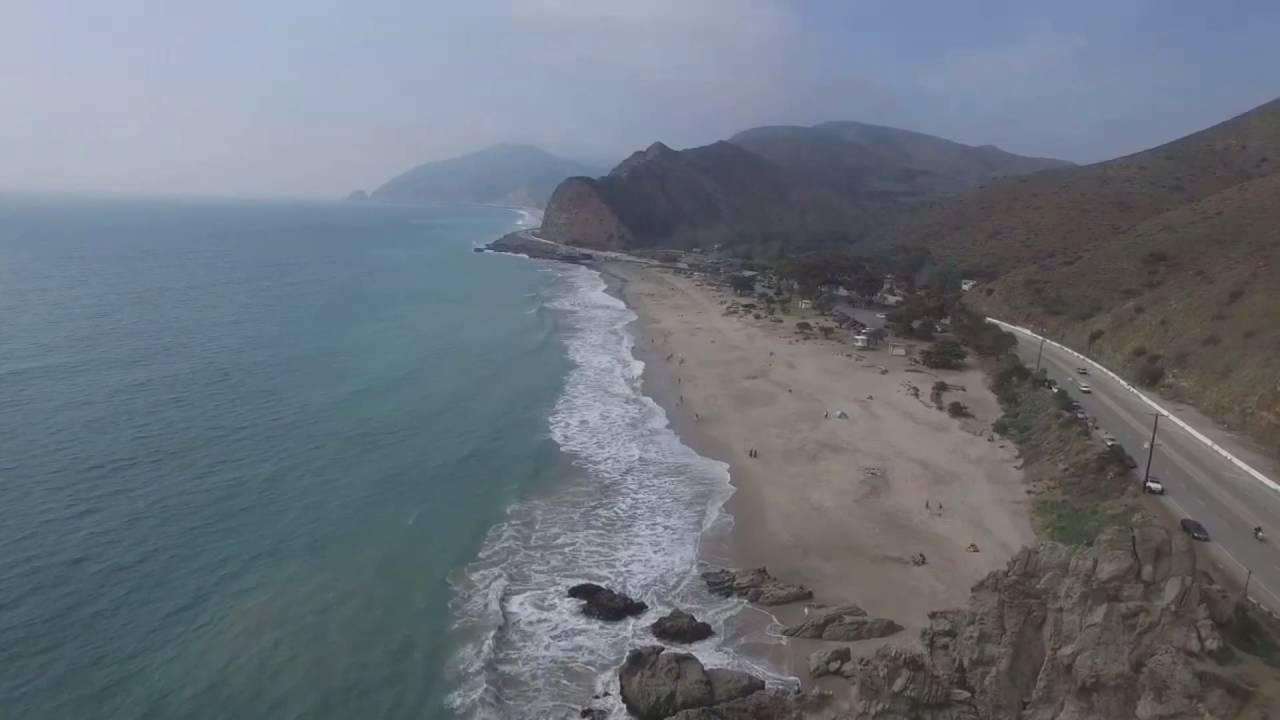 DJI Drone Flight California Coast