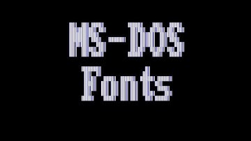 Cool fonts for DOSBOX