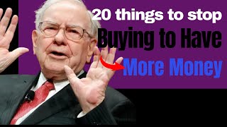 20 things to stop buying to have more money