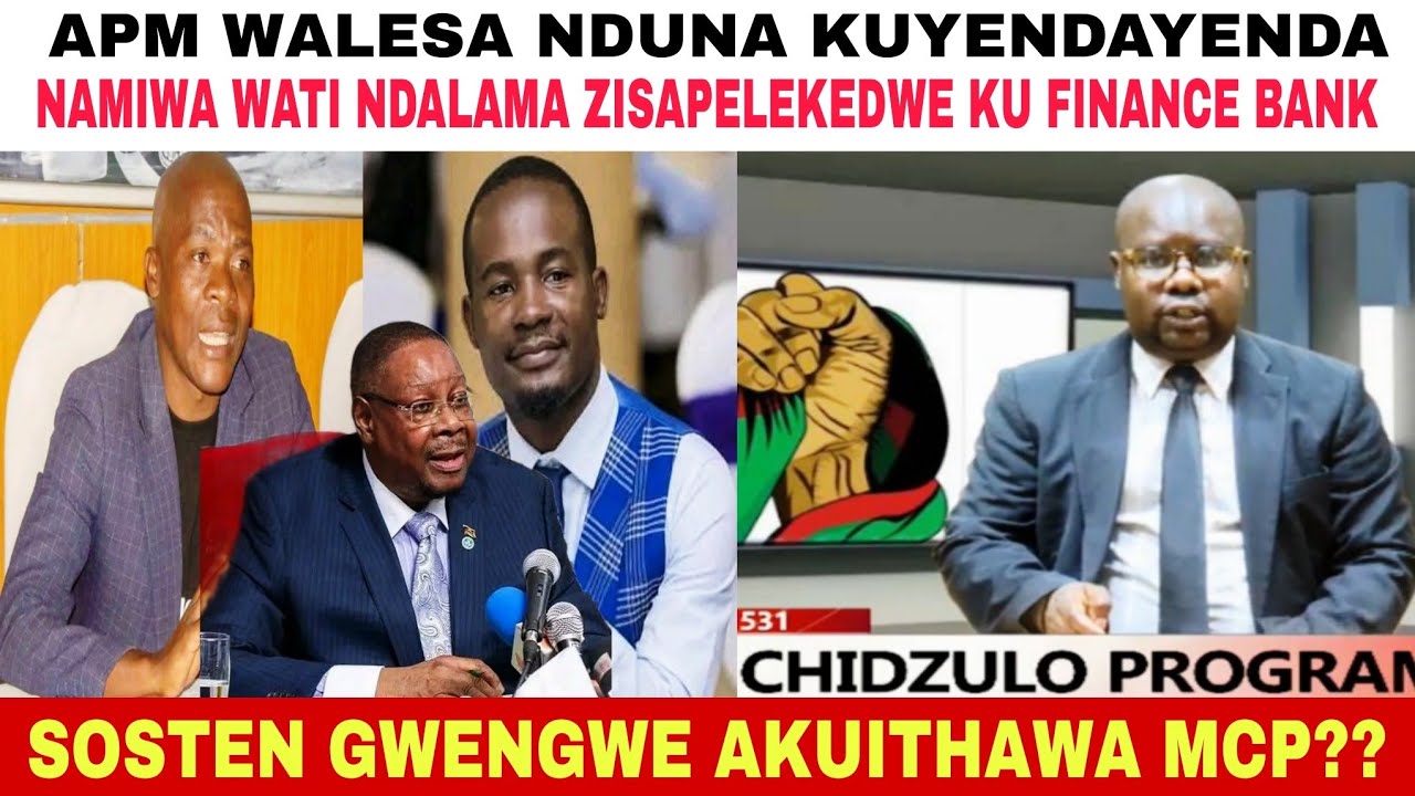 NDEMANGA ZA AMALAWI PANKHANI YOMWE WAYANKHULA APM KOMANSO SILVESTER NAMIWA-AMALAWI AKWIYATU