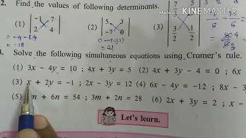 Practice Set 1.3 , Linear Equations in two Variables
