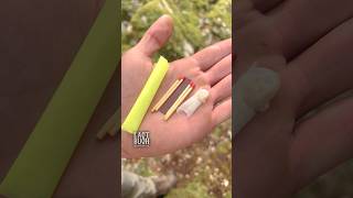 Survival Skills: Emergency Fire Starter Straw #survival #outdoors #lifehacks