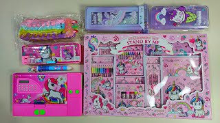 Ultimate Unicorn Toy Collection | Unboxing and review | unicorn pen, compass box, pencil case 😍🥰🤩 screenshot 4