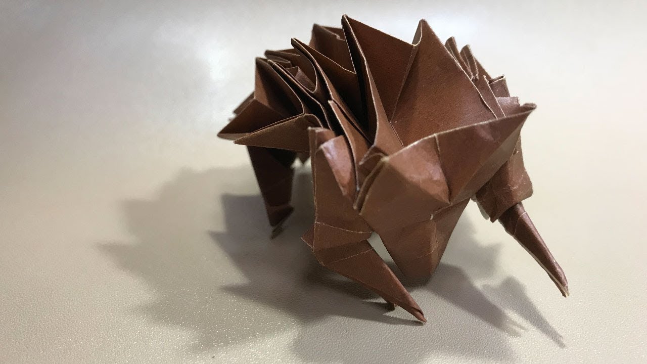 How To Make A Hedgehog ハリネズミの折り方ver 2 Youtube