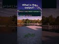 What is the output⁉️🐢