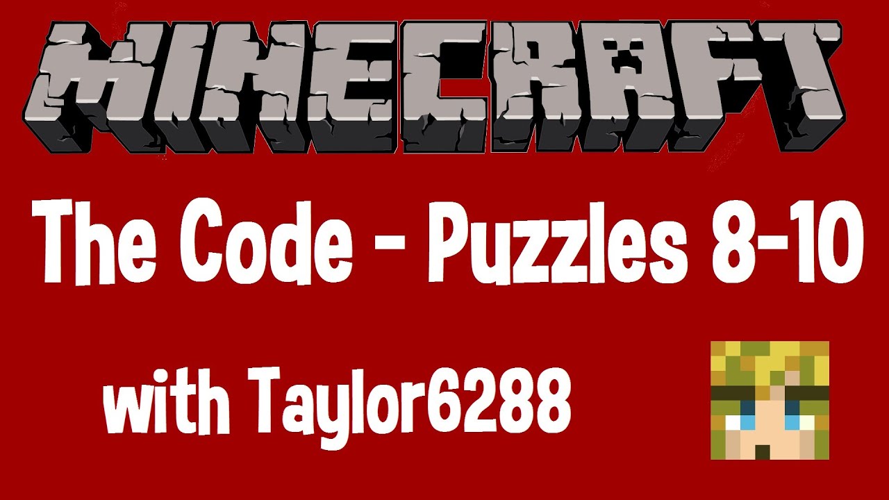 Minecraft Code Puzzle Minecraft Puzzle Map - The Code - Part 2 Puzzles 8-10 - YouTube