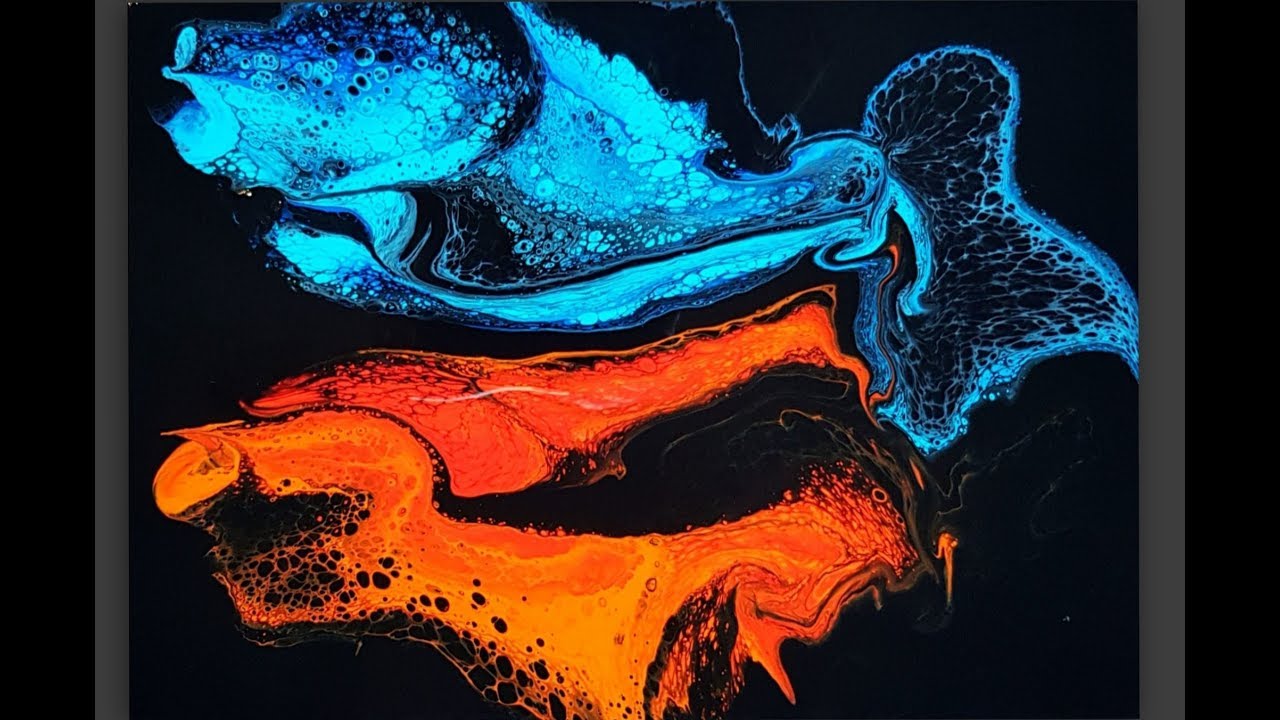 202 Fire And Ice Floating Cup Pour Youtube Fire And Ice Floating Cups Pouring Art