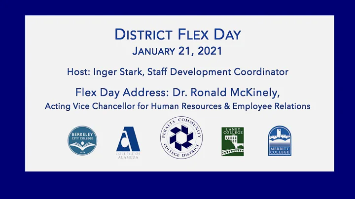 Flex Day Spring 2021 with Dr. Ronald McKinley