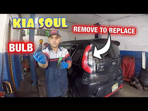 How to remove Tail Light on KIA SOUL to change BULBS