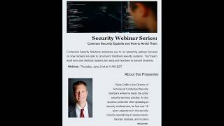 Contextual Security Webinar - Attack Vectors on July 26th