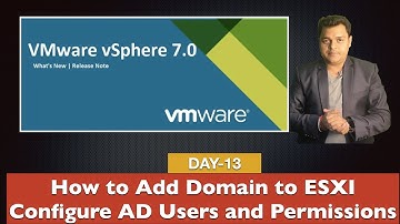 How to configure Domain users and permission for ESXI Access | vSphere 7.0 Certification