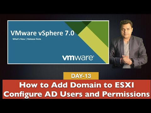 How to configure Domain users and permission for ESXI Access | vSphere 7.0 Certification