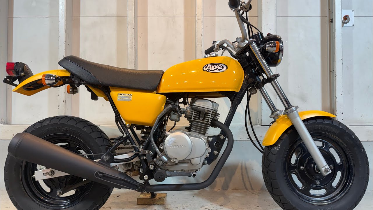 ホンダ エイプ50 エイプ80 typeD 原付スポーツモデル「エイプ・50」に新色を追加するとともに前・後輪に