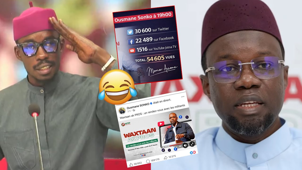 «Vue yi Sonko ame Tay, Calcule en direct plus de 200K: Incroyable Caporal chauffe le plateau 