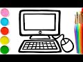 Bolalar Uchun Kompyuter rasm chizish / Drawing Computer with kids song/Рисование Компьютер для детей