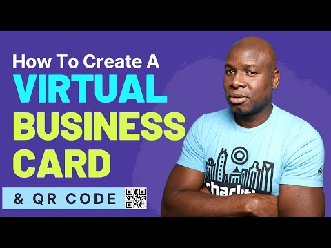 How To Create a VIRTUAL BUSINESS CARD & QR CODE For Free!! / Shawn in Town