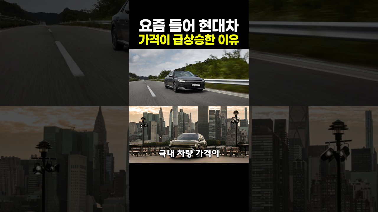 요즘 들어 현대차 가격이 급상승한 이유