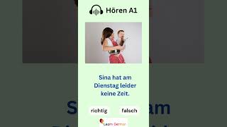 Hörübung A1 - Übung 11 | Listening practice A1 | #learngerman | #shorts