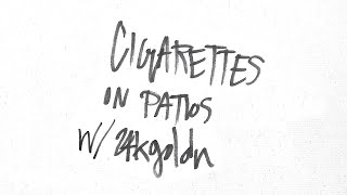 Video thumbnail of "BabyJake w/ 24kGoldn - Cigarettes on Patios (Remix) (Official Lyric Video) ft. 24kGoldn"
