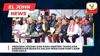 Presiden Jokowi dan Para Menteri Tampilkan Kebinekaan Budaya dalam Perayaan Hari Lahir Pancasila