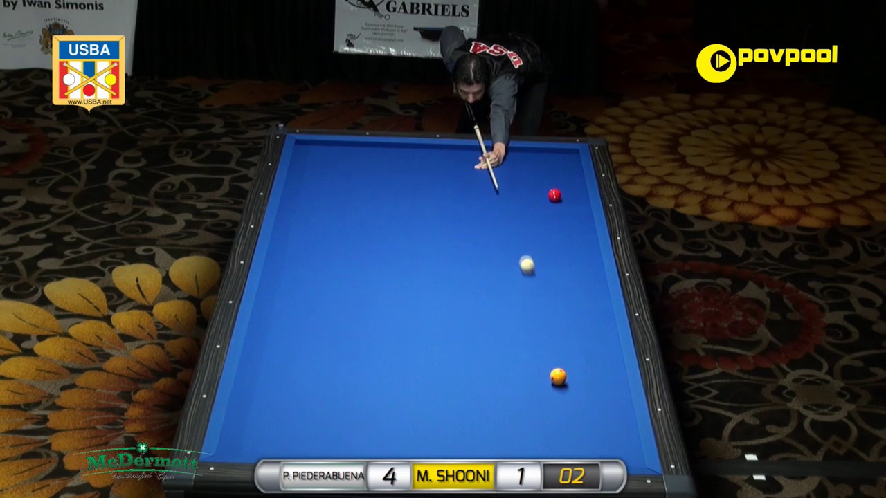 #11 • P. PIEDRABUENA vs M. SHOONI - 2017 USBA 3-Cushion National Championship